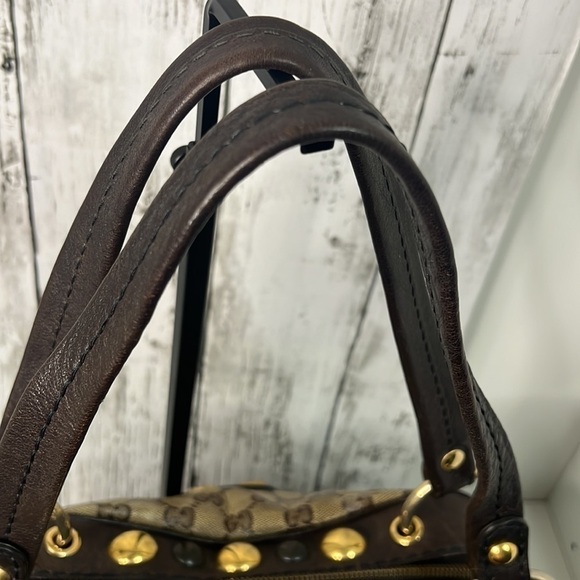 Gucci GG Crystal Canvas Large Babouska Crest Dome Bag - Picture 6 of 17